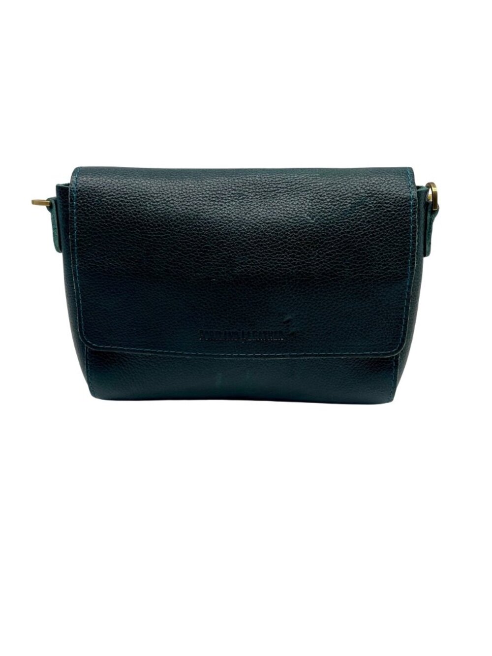 Portland Leather Green Crossbody Bag